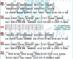 《想见你想见你想见你》吉他谱-八三夭-吉他弹唱教学-吉他谱-大树音乐屋