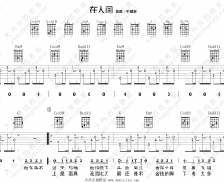 在人间吉他谱 王建房《What are words》中文版 吉他弹唱教学