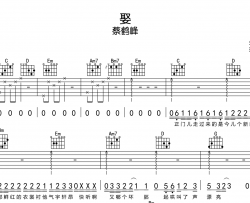 蔡鹤峰《娶》吉他谱_G调弹唱六线谱