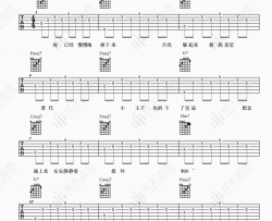 没有意外吉他谱_蔡徐坤_C调吉他弹唱谱弦木版