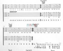 李荣浩《太坦白 完整版 》吉他谱-Guitar Music Score
