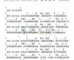 送你一朵小红花吉他谱_赵英俊_易烊千玺电影主题曲