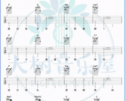 《握不住的他》吉他谱-萧萧/林俊杰-C调六线谱-吉他弹唱教学