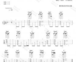 《蒲公英的约定》吉他谱_C调指弹经典部分_周杰伦