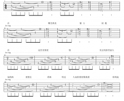 爱爱爱吉他谱 原调六线谱-17吉他编配-方大同