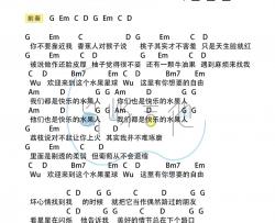 水果星球《快乐水果人》吉他谱(G调)-Guitar Music Score