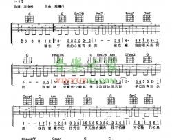 天意吉他谱 C调六线谱_音乐之家编配_刘德华