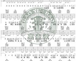 网络歌曲《不负于你》吉他谱(C调)-Guitar Music Score