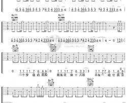 曹方《城市稻草人》吉他谱 弹唱六线谱