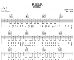 海来阿木《我还是我》吉他谱-G调吉他弹唱谱