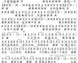 心之所向 C调吉他谱