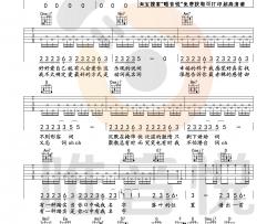 【C调指法编配】林俊杰《关键词》吉他谱 高清图片谱 Guitar Tabs