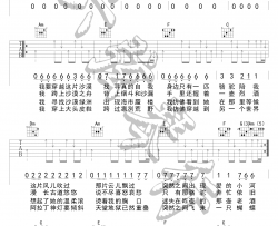 展展与罗罗《沙漠骆驼》C调原版弹唱吉他六线谱-抖音热曲