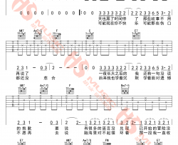 时间停了吉他谱 C调高清版_胡sir音乐教室编配_鹿晗