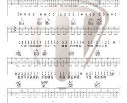 安静吉他谱_周杰伦_G调指法编配_吉他弹唱六线谱