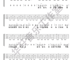 斑马斑马吉他谱 G调指法 宋冬野