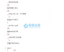 汉阳门花园吉他谱 冯翔