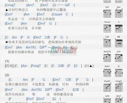 舍不得说再见_吉他谱_林忆莲