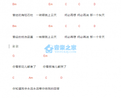 那片海_吉他谱_bB调版_韩红