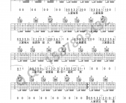 人家吉他谱_赵雷_D调指法原版编配_吉他弹唱六线谱