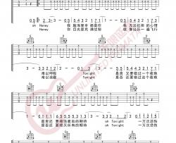 《一万次悲伤》吉他谱-逃跑计划-G调弹唱六线谱-高清图片谱