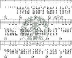 《沙漠骆驼》吉他谱入门版_C调吉他弹唱六线谱