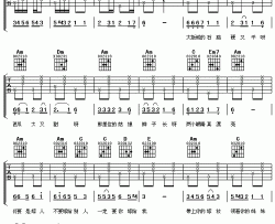黑鸭子《达坂城的姑娘》吉他谱-Guitar Music Score
