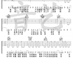 保留吉他谱_郭顶_《保留》G调原版弹唱六线谱