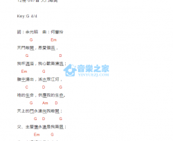 天门敞开_吉他谱_bB调版_神家诗歌