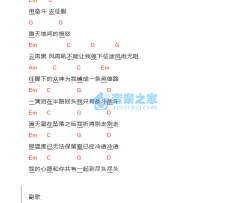 着魔吉他谱 G调和弦谱_音乐之家编配_张杰