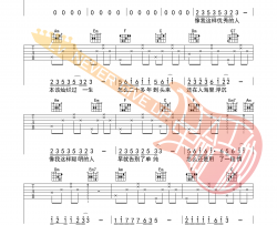 毛不易《像我这样的人 简单版 》吉他谱-Guitar Music Score