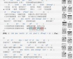 你老了_吉他谱_黄小琥