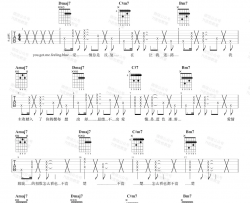 【A调原版】胡期皓《Blve》吉他谱 原版弹唱谱 高清六线谱 Guitar Tabs