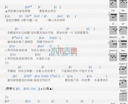 陈乃荣《召唤兽》吉他谱-Guitar Music Score