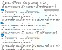 木偶人吉他谱_薛之谦_C调和弦编配_图片谱