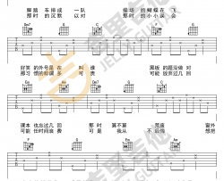 侯明昊《少年时》吉他谱(C调)-Guitar Music Score