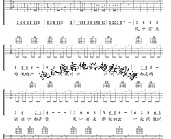 风中有朵雨做的云吉他谱 C调-纯八度吉他兴趣社编配-孟庭苇