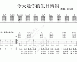 李健《今天是你的生日妈妈》吉他谱(降A调)-Guitar Music Score
