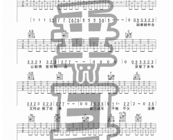 于文文《体面》吉他谱(降B调)-Guitar Music Score