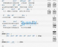 上海假期吉他谱 Em调版 江蕙
