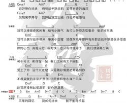 可不可以吉他谱 C调附教程_大树音乐编配_张紫豪