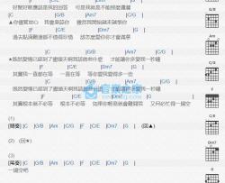 多爱我一秒钟吉他谱 C调版 周传雄