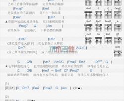 张栋梁《错爱》吉他谱-Guitar Music Score
