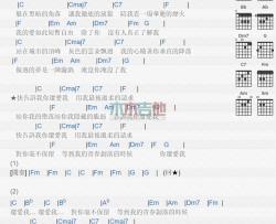 陈绮贞《烟火》吉他谱-Guitar Music Score