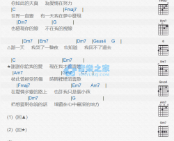 谢谢你的爱吉他谱 C调版 李心洁