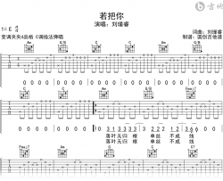 若把你吉他谱_C调指法_刘瑾睿_弹唱示范音频