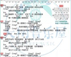 作曲家吉他谱_李荣浩演唱_G调原调指法版吉他和弦谱