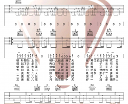 探清水河吉他谱_晓月老板/摩登兄弟_G调原版_弹唱六线谱