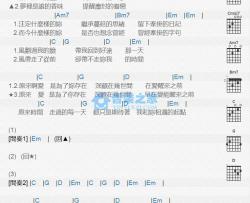 原来爱吉他谱 Em调版 白吉胜