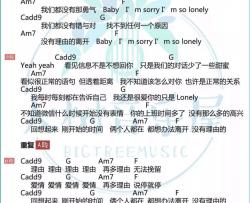 没有理由吉他谱-C调-周廷英
